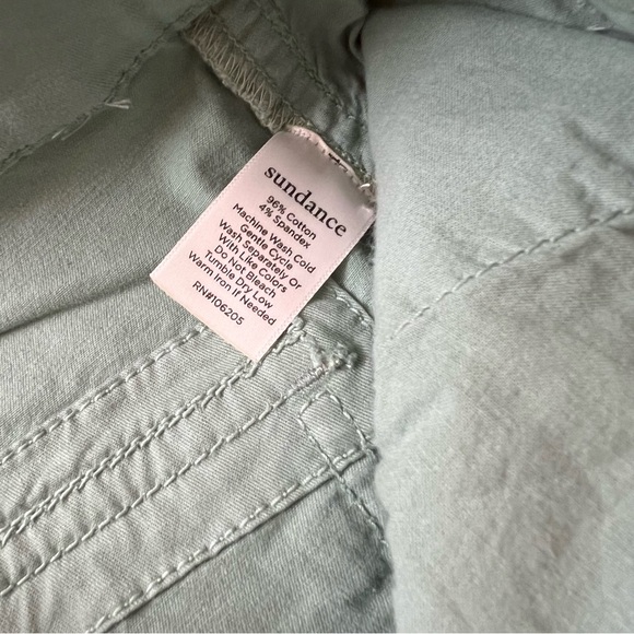 Sundance Bastille Easy Pants Button Up Floral Green - Picture 4 of 7